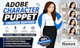 design a high quality 3d pixar style character puppet