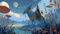 create a fantasy illustration