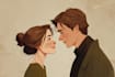 draw cartoon disney couple portrait
