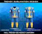create a professional ice hockey jersey design