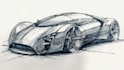 do professional concept car sketch and design illustration