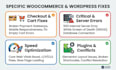 fix woocommerce errors, speed up and optimize wordpress speed