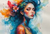 abstract painting art or color abstract art