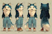 draw your furry character reference sheet