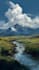 make a landscape digital painting