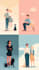 make flat vector illustrations