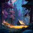 do stylized environment illustration background art