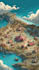 fantasy map illustration vector event map design tourist map
