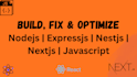 do nodejs expressjs nestjs nextjs and vanilla javascript development