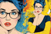 make pop art portrait of your face