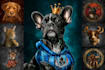 do a custom pet portrait, dog portrait, cat portrait