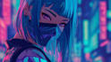 design anime character , cyberpunk character