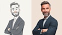 draw a cartoon illustration