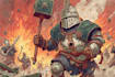 draw warhammer 40k figures with old school