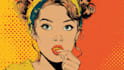 draw a retro pop art roy lichtenstein style