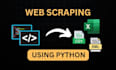 scrape any website using python web scraping