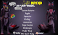 do custom 3d vrchat avatar, furry nsfw model, vtuber character rigging, animaze