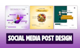 do social media post  social media manager  and post design