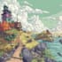 draw a landscape illustration