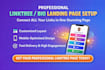design a professional linktree or bio link landing page