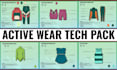 design clothing tech pack active wear fashion tech pack