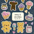 design cute kawaii stickers and doodles illustration