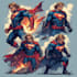 create superhero cartoon character comic book