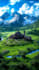 create fantasy landscape concept art