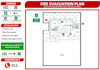 design professional evacuation plan, fire exit plan and safety diagram