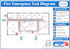 create evacuation plan emergency exit and fire safety plan