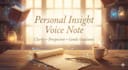 create personalized insight voice note for your question