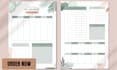 design financial,hyperlinked, budget planner, monthly saving and credit tracker