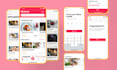 design modern food ordering mobile app UI UX design