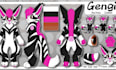 create a detailed furry ref sheet for your fursona