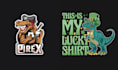 design high quality t shirt dinosaur logo