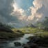 do fantasy background and landscape