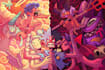 draw a digital cartoon illustration