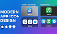 design a modern app icon for ios and android