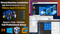 install linux or windows os in virtualbox or vmware or prxmx