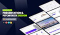 design investor pitch deck in powerpoint presentation or google slides