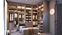 restructure villa facade, low rise apartment 3d design, render masonry building