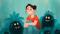 draw a cartoon illustration