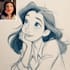 draw a disney style cartoon