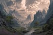 illustrate enchanted fantasy landscapes