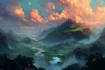 design dreamlike fantasy landscapes