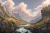 create fantasy concept landscape illustrations