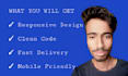 create a responsive website using HTML CSS and javascript