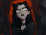draw art in dark cartoon comic style