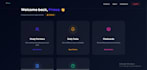 build a modern responsive website with login and dashboard