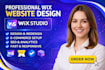 build wix studio website,wix studio website redesign,design wix studio expert
